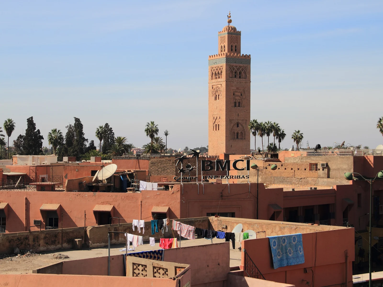 The Koutoubia Mosque and its minaret in Marrakech