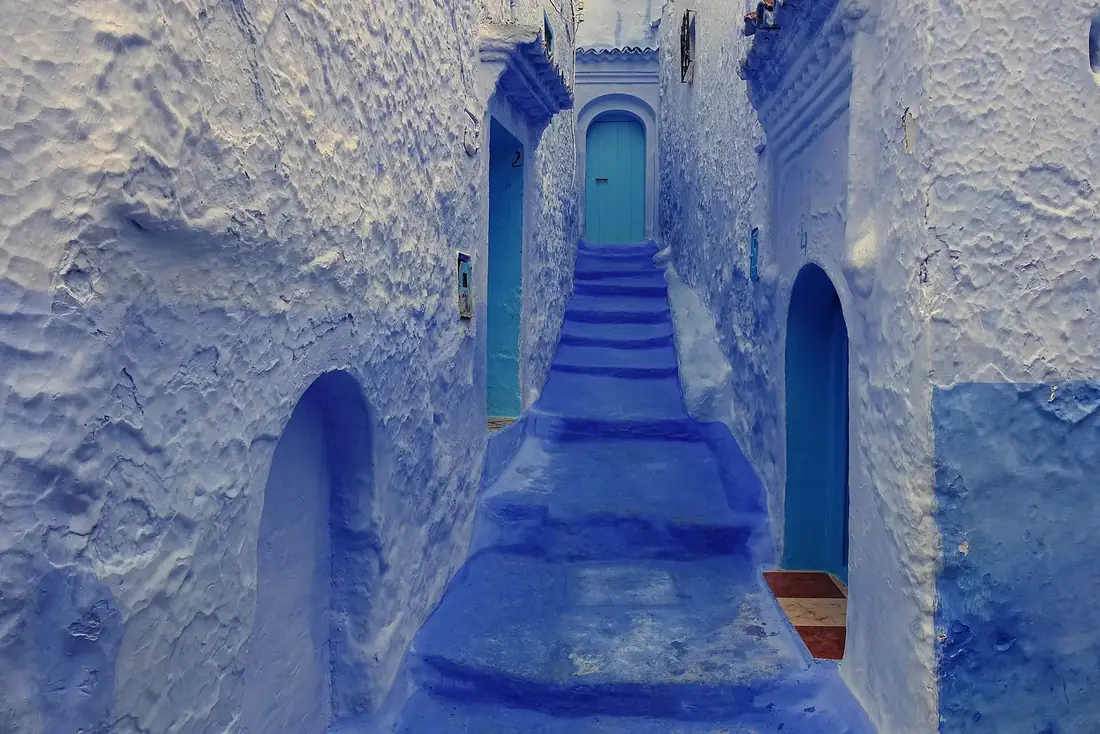 The blue-washed medina of Chefchaouen