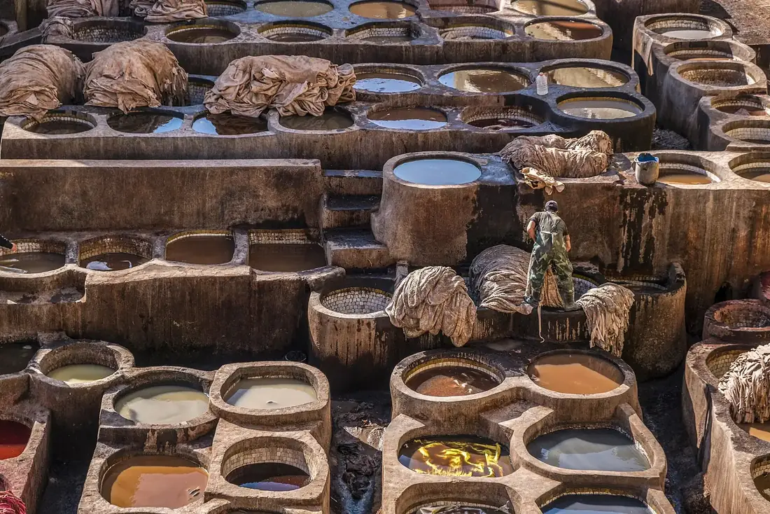 The Chouara tannery in the Fez medina